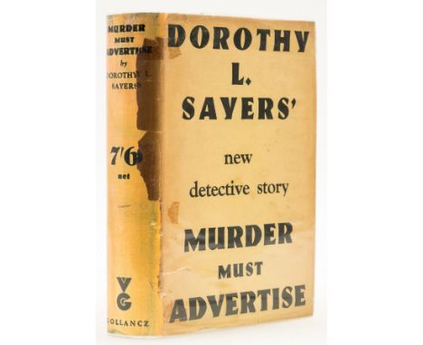 Sayers (Dorothy L.) Murder Must Advertise, first edition, ink ownership name to toned endpapers, original cloth, spine ends a