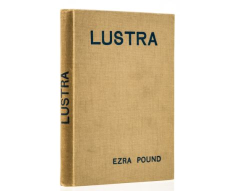 Pound (Ezra) Lustra, first edition, second impression, photographic frontispiece portrait by Alvin Langdon Coburn, endpapers 
