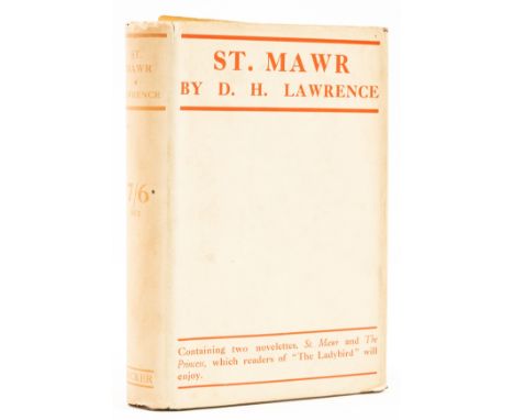 NO RESERVE Lawrence (D.H.) St. Mawr, first edition, fore-edge lightly spotted, original cloth, dust-jacket, edges a little cr