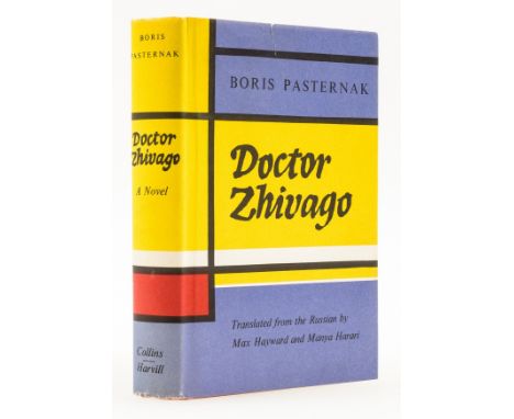 Pasternak (Boris) Doctor Zhivago, first English edition, original cloth, spine lightly faded, dust-jacket, short 1" tear to u