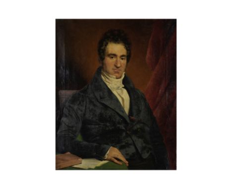 Edouard Louis Dubufe (French, 1820-1883)Portrait de Frédéric Prat signé 'DUBUFE' (en bas à gauche)huile sur toilesigned 'DUBU