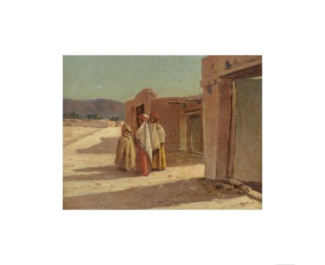 Ecole orientaliste, XIXe siècleJeune enfant dans le désert huile sur panneauoil on panel15.2 x 18.4cm (6 x 7 1/4in).For furth
