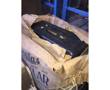 A vintage portable gas heater - boxed 