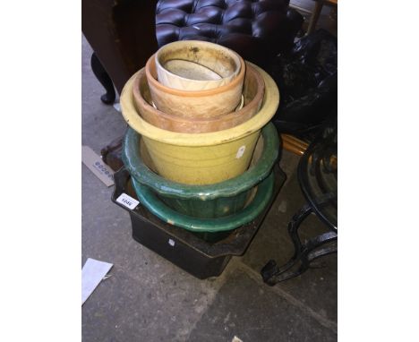 Ceramic and terracotta planters 