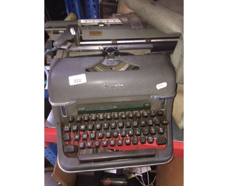 An old Olympia typewriter. 