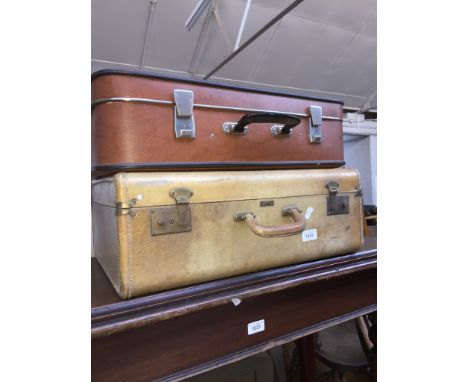 Two vintage suit cases 