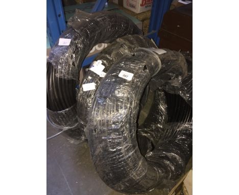 3 rolls of black water pipe 