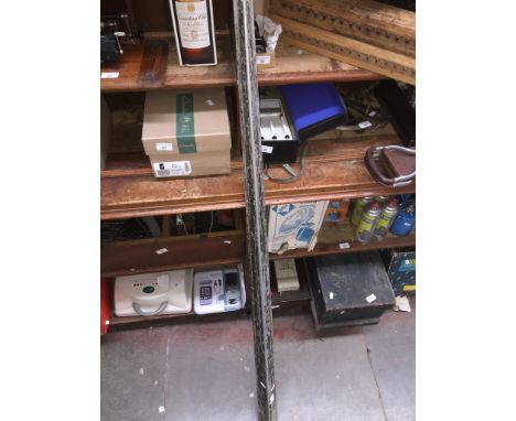 A vintage snooker cue in metal case