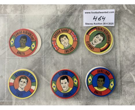 Babs 1970 World Cup Footballers Sticker Cards: All different to include Moore Muller Seeler Pele Banks Beckenbauer and Albert