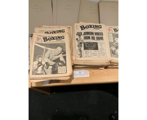 Collection of Boxing News Newspapers. Large quantity from 1966 to 1973 with 52 editions from each year. Great time for boxing