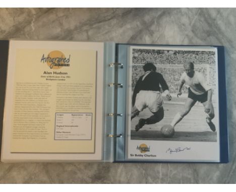 Autographed Editions Signed Football Photo Collection: Contained in 2 original official Autographed Editions folders. Include