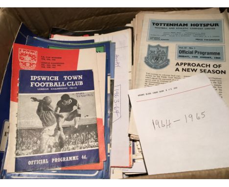 Tottenham Football Programme Collection: Stunning condition with the benefit of many reserves and youth programmes. Aways inc