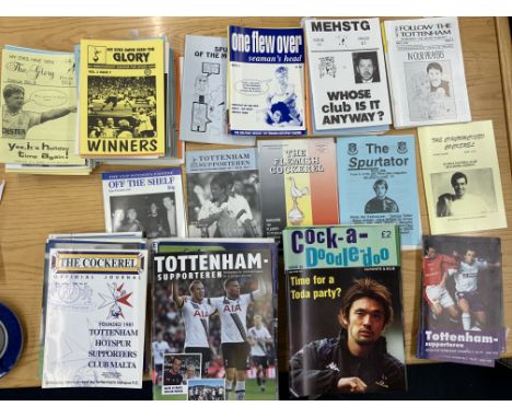 Tottenham Football Fanzine Collection: Many different titles One Flew Over, Cock a Doodle Doo, MEHSTG, Follow The Tottenham, 