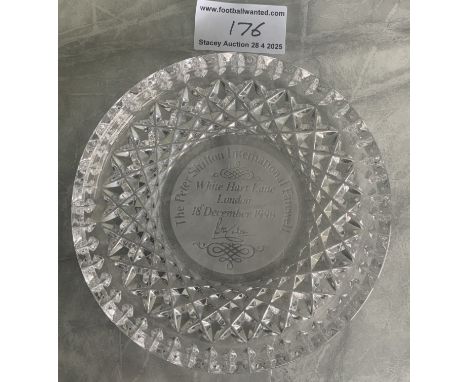 1990 Peter Shilton England International Farewell Football Gift: Played at White Hart Lane Tottenham in match between England