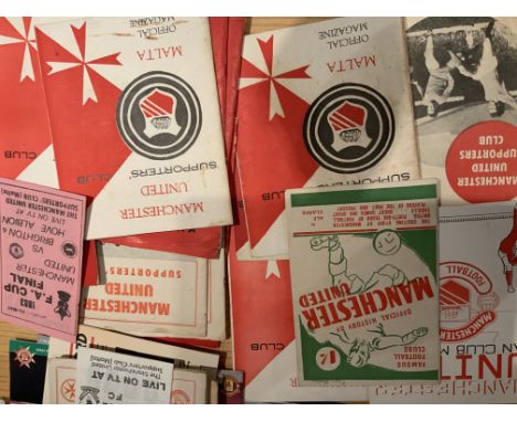 Manchester United Magazines + Journal Collection: Includes mainly Malta Supporters club magazines, 1940s Famous Football Club
