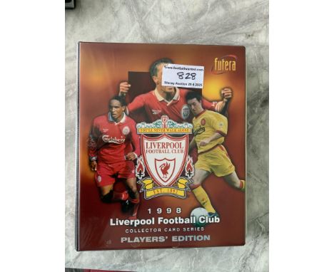 Liverpool Complete Futera Football Card Set: Limited edition number 392 of 500 from 1998 with certificate and collectors fold