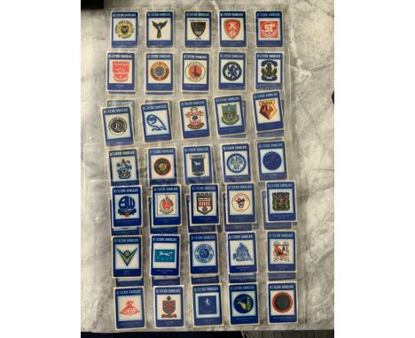 Swizzels Full Set Of Marlow Soccer Shields: All 68 club badges produced in the 1986/87 season. Excellent condition with adver