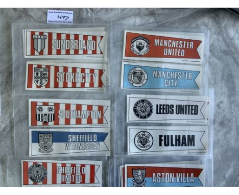 A + BC Complete Set Of Football Club Pennants: Hard to obtain complete set of 26 to include more difficult Everton + Manchest