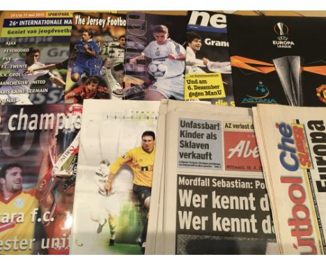 Manchester United Away Football Programmes: Nice lot as no general league and cup. Consists of Youth, Tournaments, European e