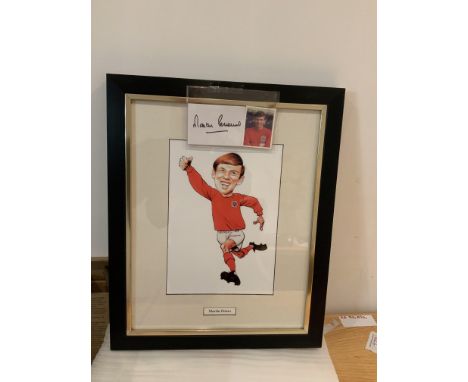 West Ham Signed Framed Football Pictures: Includes Hurst Peters Bonds and Devonshire. Some with COAs. (6)