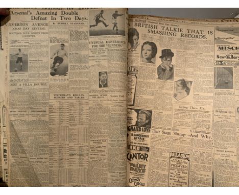 1931 - 1933 Athletic News Bound Volume Of Sport Magazines: From August 1931 to March 1933 and there are also issues of the Li