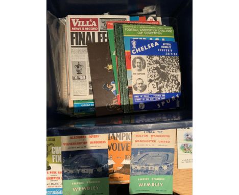 Big Match Football Programmes: Includes FA Cup finals for 1958, 1960, 1968 plus semi finals Charity Shields, European finals,