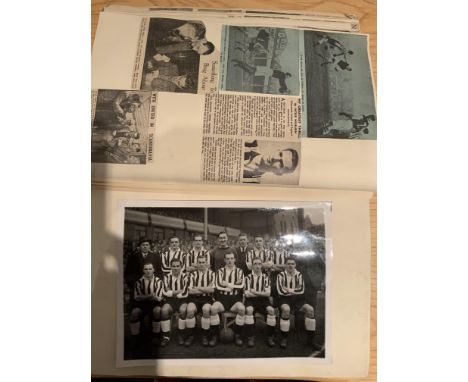 Newcastle United Old Football Scrapbook: Stunning to include press photos of team groups from 1932 and many press cuttings up