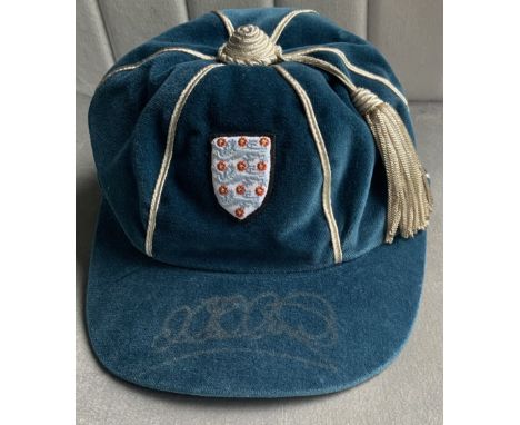 Michael Owen Signed Replica England International Football Cap: Realistic looking England cap signed to peak by England and L