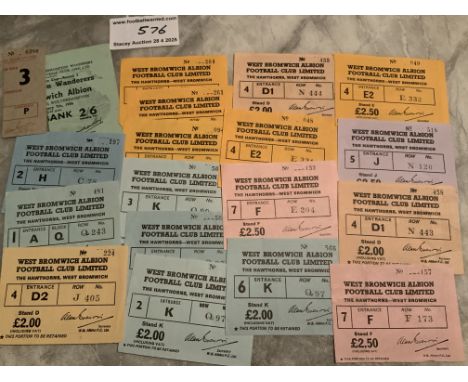 West Brom Football Ticket Collection: Away at a wolves 55/56 plus 17 tickets from the early 70s that do not state a match. (1