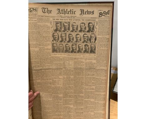 1921 - 1922 Athletic News Bound Volume Of Sport Magazines: From May 1921 to May 1922 and we believe this is a complete run of