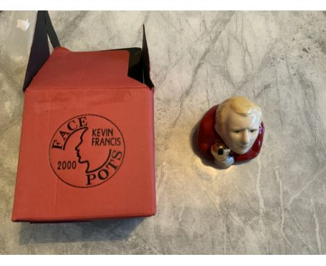 West Ham Football Memorabilia: Replica captains armband signed by Di Canio, Bobby Moore boxed figure made in 2000 by Face Pot