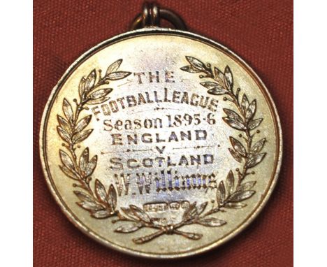 Billy Williams West Brom 1896 Football League Medal: 15ct gold medal for match which ended Football League 5 Scottish League 