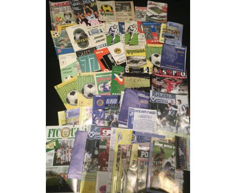 European Football Programmes: Wide range of club teams from various European countries. Includes 1999 French League Cup Final