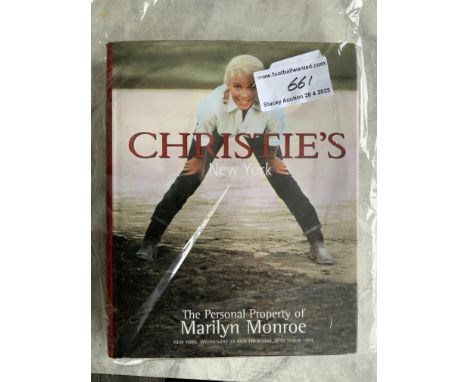 Marilyn Monroe Christies New York Hardback Auction Book: Over 400 pages in this stunning heavy book for the 1999 sale of Mari