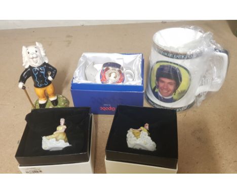 A collection of ceramic items to include Royal Doulton Rupert Bear figure 'Leading the Way' RB5 together with Spode miniature