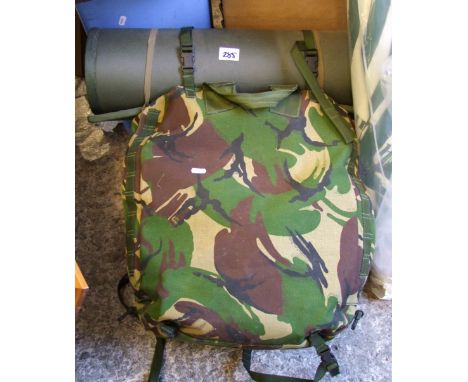 Genuine British Army Bergen DPM Camo Rucksack Long Back 100L with PLCE Webbing set and other Army Essentials and accessories 