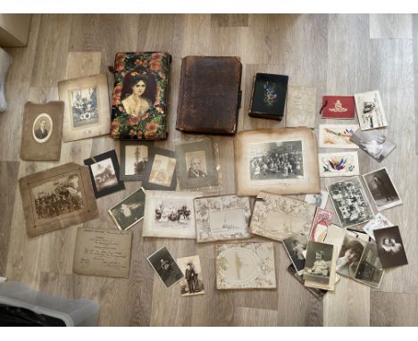 Three Vintage Photo Albums and Photographs