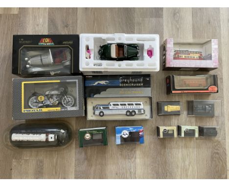 Fourteen assorted model vehicles.
Please check pictures carefully as there are no refunds on these items.