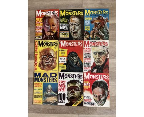Quantity of Original Famous Monsters of Filmland vintage magazines, great condition