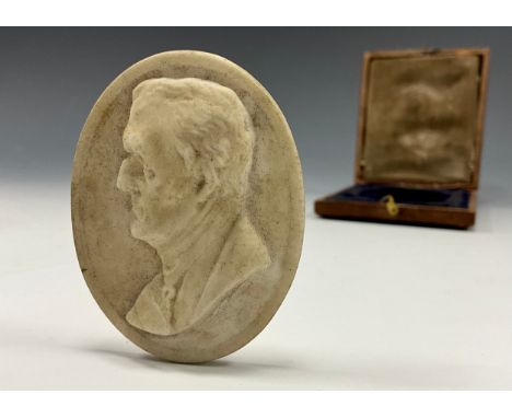 A W B Kirk R H A and W H Keer &amp; Co Worcester oval portrait plaque, Field Marshal Arthur Wellesley, 1st Duke of Wellington