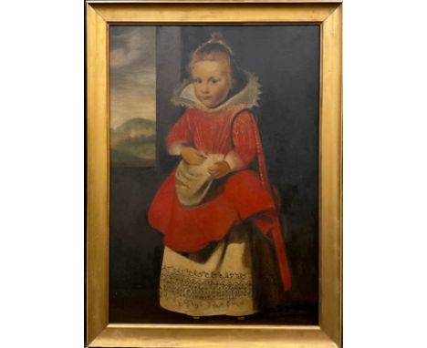 After Corneille de VosA Portrait of Magdalena de Vos19th/20th century, oil on board, unsigned, 71.5cm x 50cm