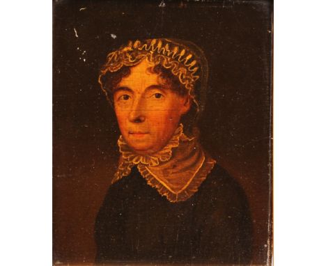 English School (19th century)Portrait of a Ladyoil on panel, 22cm x 18cm