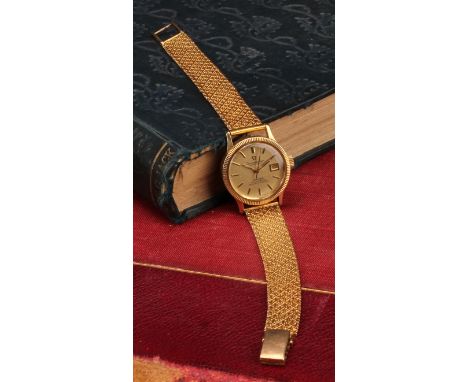 Omega -a 1970s 14ct gold Omega Constellation Automatic  Chronometer officially certified lady's wristwatch, ref 568.016, cham