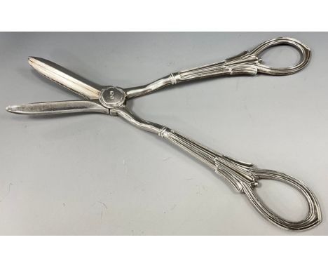 A pair of George V silver grape scissors, Harrison Brothers &amp; Howson (George Howson) Sheffield 1928, 18.7cm long, 119.5g 