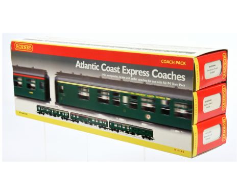 Hornby (China) R4140 "Atlantic Coast Express" Coach Pack containing 3 x BR green Mk.1 Coaches (Composite, Brake and Buffet Ca