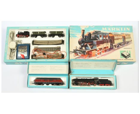 Marklin HO Gauge a mixed group to include Ref 2953 Starter Set and others (see photo). Conditions are generally Excellent in 