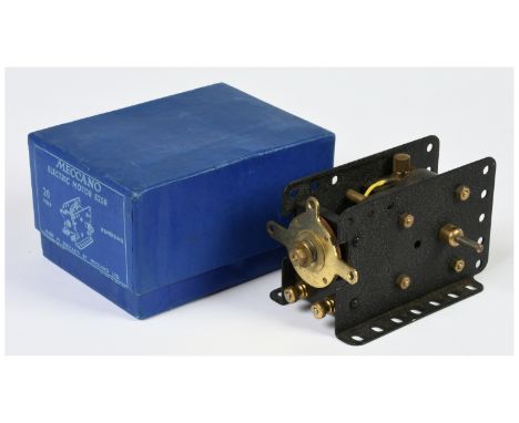 Meccano E20R 20V Electric Motor. Comes with instruction leaflet, transformer T20 instruction leaflet, tested tag &amp; guaran