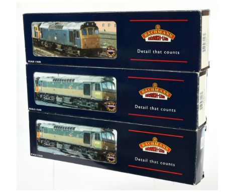 Bachmann a trio of BR Class 25 Diesel Locomotives to include 32-411 BR Class 25 Diesel Locomotive "D5233" and others (see pho