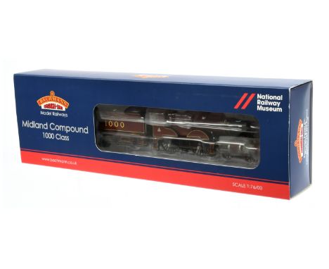 Bachmann OO Gauge 31-930 (NRM) 4-4-0 Midland Railway crimson livery 4P Compound No.1000, this is a National Railway Museum Sp