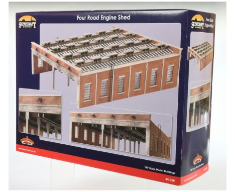 Bachmann 44-050 Four Road Engine Shed. Condition is assumed Mint (Factory tissue wrapped) in Excellent box and Good trade box